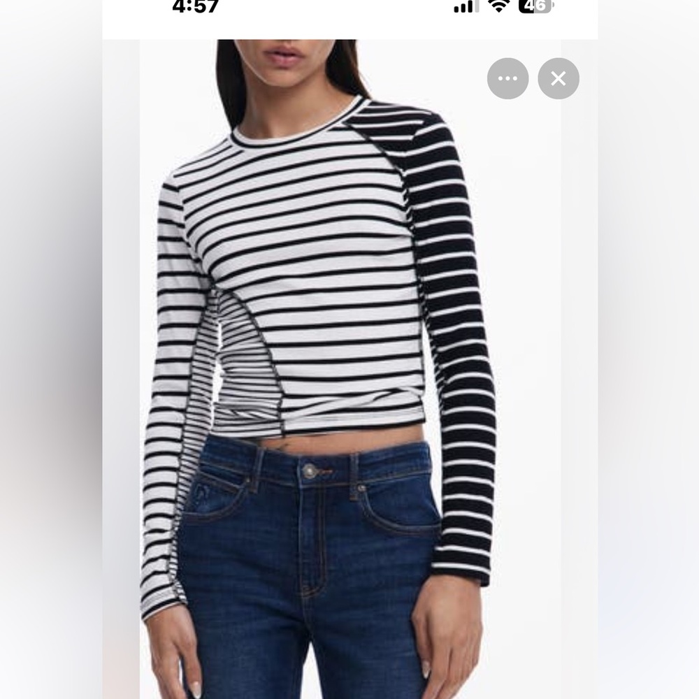 Desigual stripe top, never worn